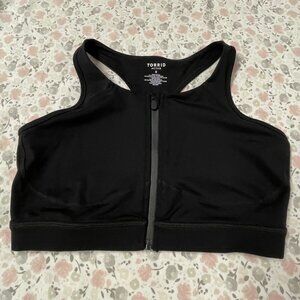 Torrid Active Zip-Up Sports Bra Size 0 / Large / 12
